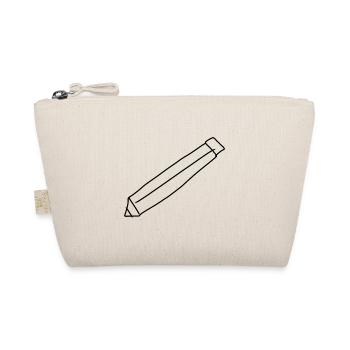 Stift Symbol zeichnen - Bio-Täschchen - Natur - Vorne