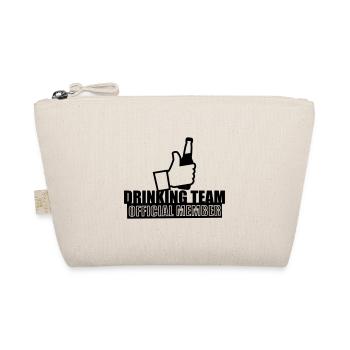 Official member of the drinking team - Fun - Organic Pouch - nature - Front