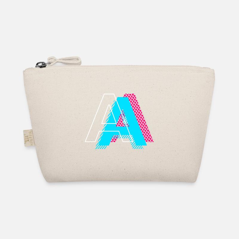 Pop Art Buchstabe A Geschenk - Bio-Täschchen - Natur