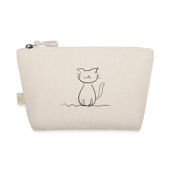 cat line pet symbol king animal love - Organic Pouch - nature - Front