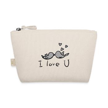 Je t’aime les oiseaux couple d’animaux - Trousse biologique - nature - Devant