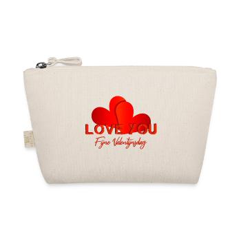 Valentine's Day Valentine - Organic Pouch - nature - Front