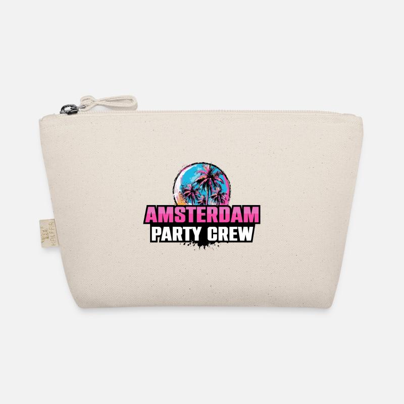 Amsterdam Party Crew Urlaub Spruch - Bio-Täschchen - Natur
