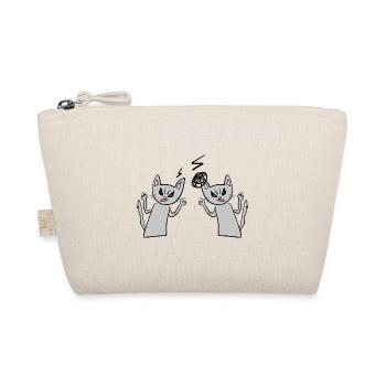 Cats argue angry angry cat - Organic Pouch - nature - Front