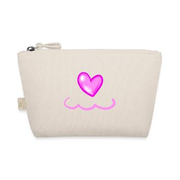 Coeur Rose Symbole Forme Amour - Trousse biologique - nature - Devant