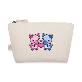 Cochons Couple Amour Semer Dans L’amour - Trousse biologique - nature - Devant