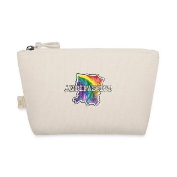Regenbogen der Antifa - Bio-Täschchen - Natur - Vorne