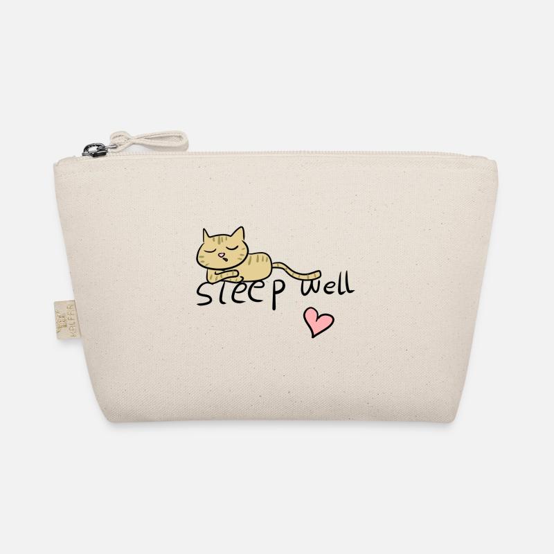 sleep well cat tired Organic Pouch
