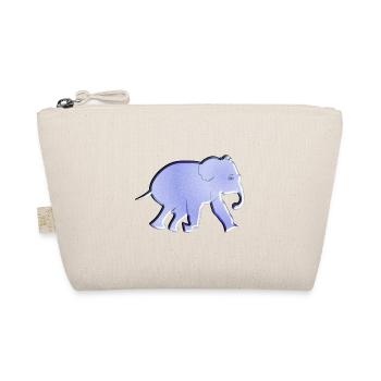 animal symbole éléphant violet - Trousse biologique - nature - Devant