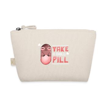 Take A Chill Pill Faultier Sloth Kawaii - Bio-Täschchen - Natur - Vorne
