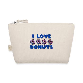 I LOVE DONUTS - Organic Pouch - nature - Front