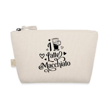 Ich Liebe Latte Macchiato Kaffee - Bio-Täschchen - Natur - Vorne
