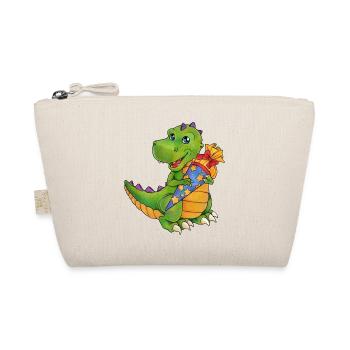 Dinosaurier Tyrannosaurus Saurier mit Zuckertüte - Bio-Täschchen - Natur - Vorne
