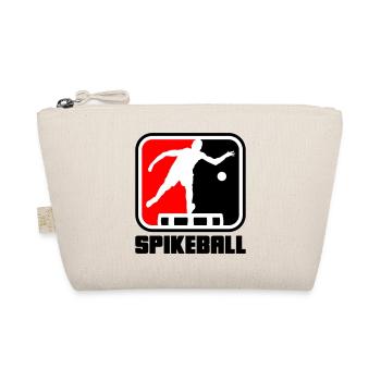 Farben änderbar | Roundnet Spike Ball Spikeball - Bio-Täschchen - Natur - Vorne