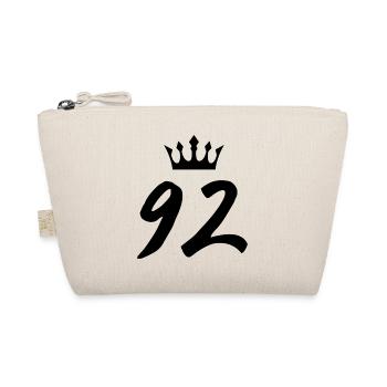 92 Number crown - Organic Pouch - nature - Front