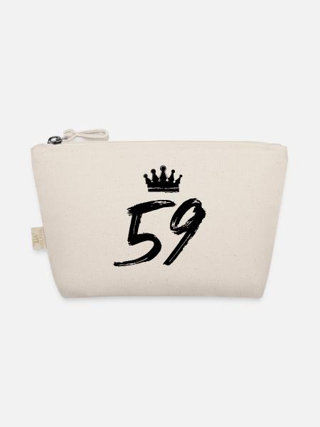 59 Number crown - Organic Pouch - nature - Front