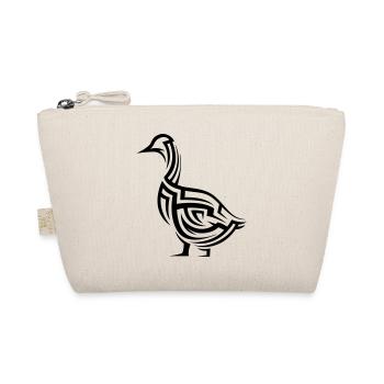 Ente Tribal Tattoo - Bio-Täschchen - Natur - Vorne