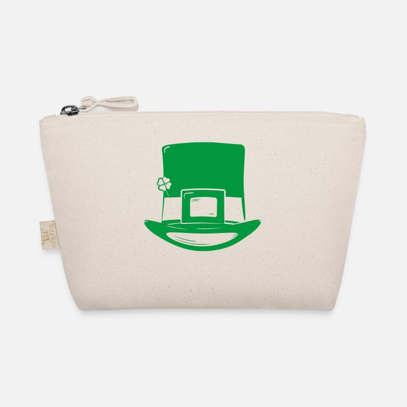 St Patricks Day Leprechaun Hat Organic Pouch