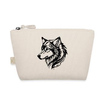 Wolf Head - Organic Pouch - nature - Front