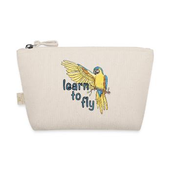 Papagei / Vogel / Lernen / Ara / Fliegen / Flügel - Bio-Täschchen - Natur - Vorne