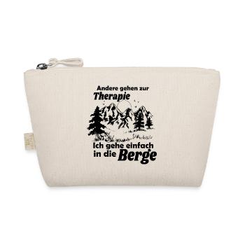 Andere gehen zur Therapie ich geh Wandern Geschenk - Bio-Täschchen - Natur - Vorne