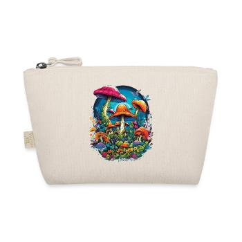 Cottegecore Magic mushrooms Forest Groovy - Organic Pouch - nature - Front