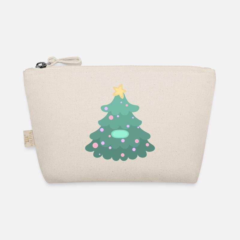 Christmas Tree - Name Tag Organic Pouch