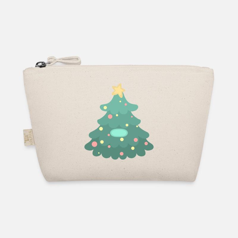 Christmas Tree - Name Tag Organic Pouch