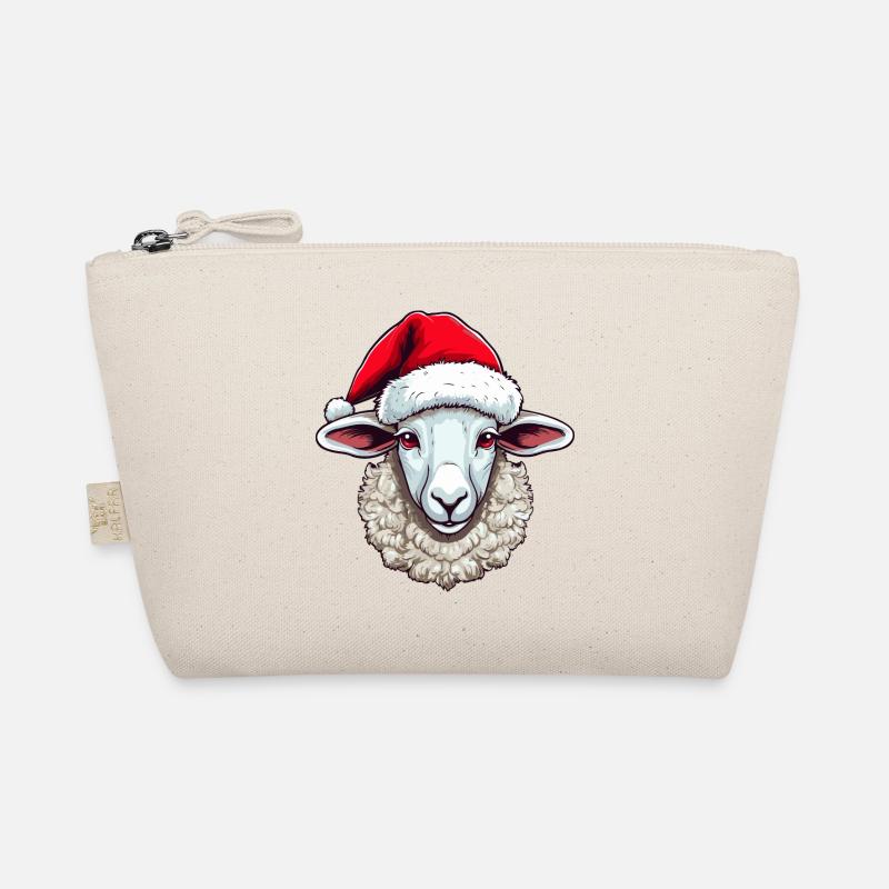 Schaf Weihnachten Tier Kopf Lamm Bio-Täschchen