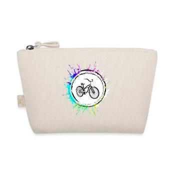 Bicycle Icon Colorful - Organic Pouch - nature - Front