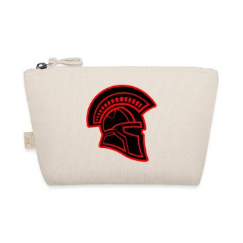 Spartan Head Warrior Sparta Helmet - Organic Pouch - nature - Front