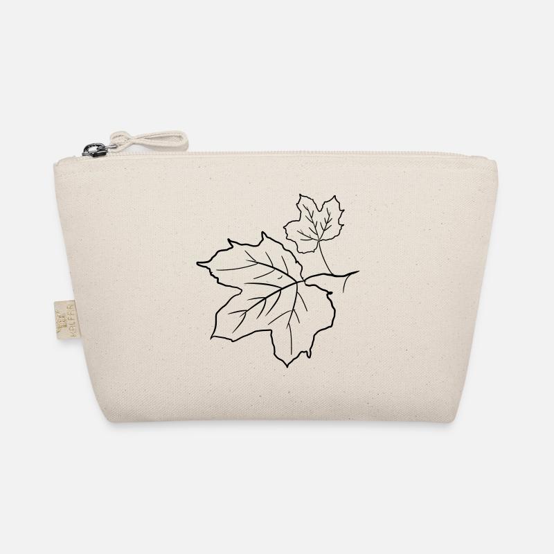 Maple Leaf / Maple Leaves, Decorative Drawing. Organic Pouch