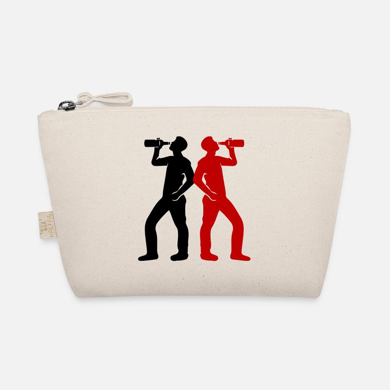 Trinker Bier Silhouette Bio-Täschchen