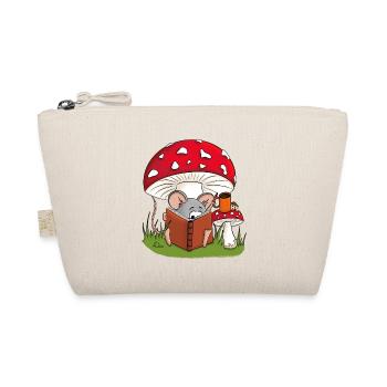 Mouse under Mushroom - Organic Pouch - nature - Front