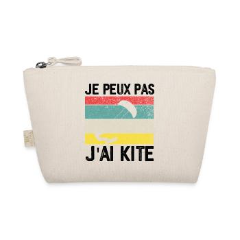 I Can't I Kite Gift Humor - Organic Pouch - nature - Front