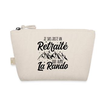 Just a retiree who loves hiking, retirement - Organic Pouch - nature - Front