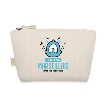 Marseille football bébé marseillais supporter OM - Trousse biologique - nature - Devant