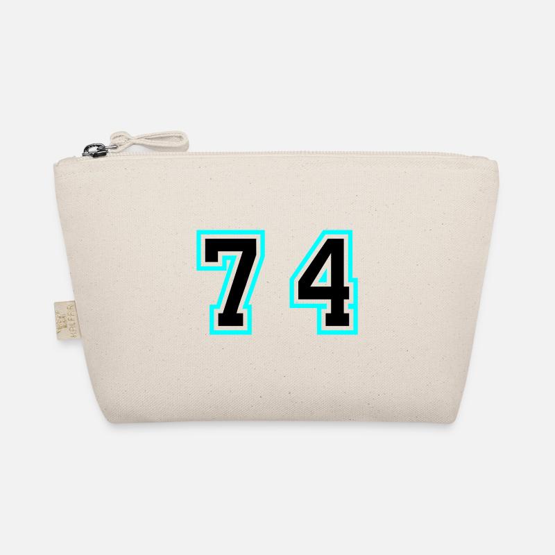 74 Number Symbol Organic Pouch
