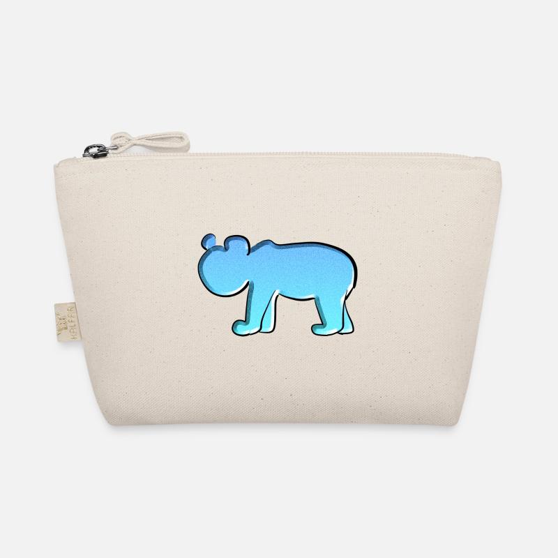 Tier Symbol Blau Bär Bio-Täschchen