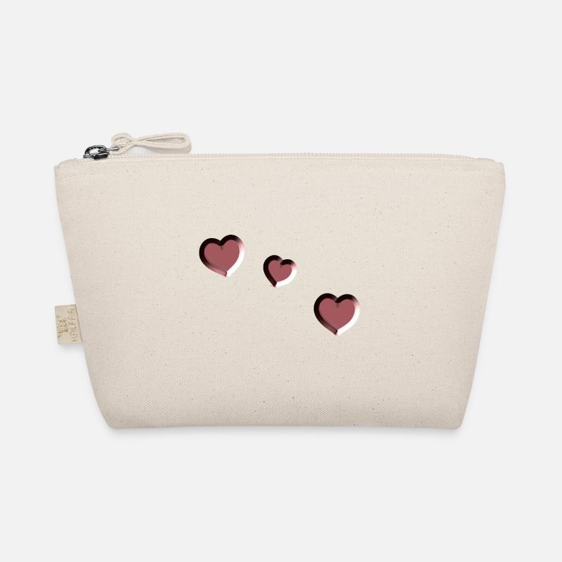 trois cœurs rouges symbole amour Trousse biologique