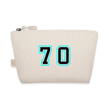 70 Number Symbol - Organic Pouch - nature - Front