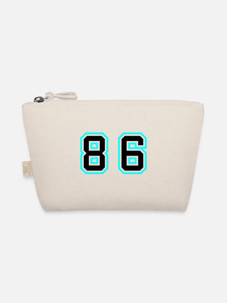 86 Number Symbol - Organic Pouch - nature - Front