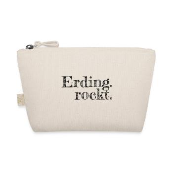 Erding rockt - Textdesign mit Stadtnamen - Bio-Täschchen - Natur - Vorne