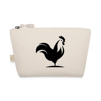 Rooster animal silhouette - Organic Pouch - nature - Front
