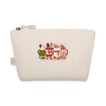 Weihnachtskaffee, Weihnachtsfeier, Weihnachtsstimmung - Bio-Täschchen - Natur - Vorne