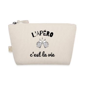 Yes, l'apéro c est la vie - Trousse biologique - nature - Devant