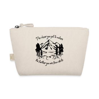 Nature, Hiking, Mountaineering, Funny sayings - Organic Pouch - nature - Front