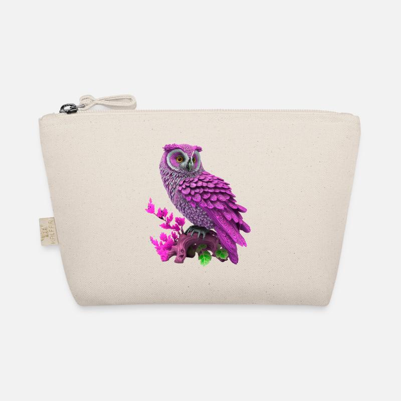 Owl, eagle owl, owl pink Organic Pouch