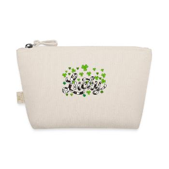 Lucky St Patricks Day, Leopard leaf clover - Organic Pouch - nature - Front