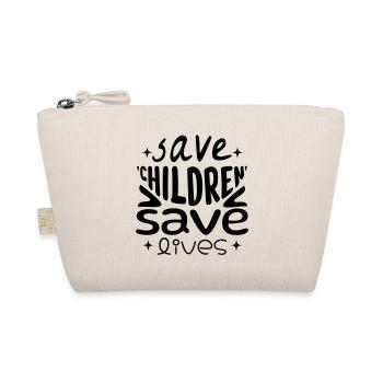 Save Children, Save Lives - Organic Pouch - nature - Front